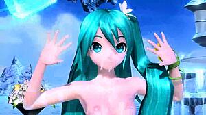 Unreal! Hatsune Miku Fully Nude in Project Diva Love Song Mod
