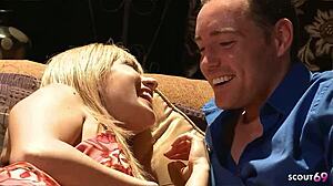 Can this flexible blonde cougar handle first-time casting with big dick?