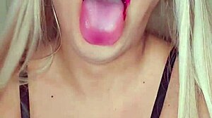 Horny transsexual with rich milk