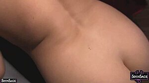 Sinn Sage flaunts perfect tits in steamy striptease