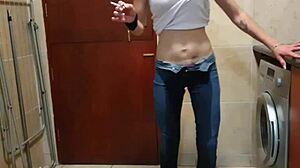 Pisswhore Says, 'Watch Me Pee in Jeans While Smoking and Stripping'