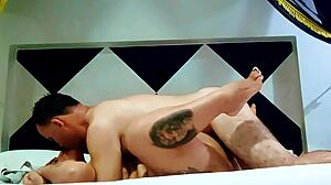 Fat slut dominates doggystyle with neighbor