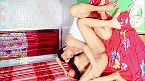 Beautiful couple shares intense first-time orgasm together.