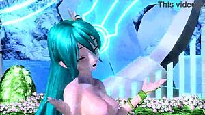 Unreal! Hatsune Miku Fully Nude in Project Diva Love Song Mod