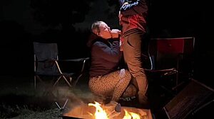 we were using my pussy at a public camp, hoping someone would catch us.