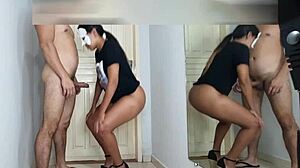 Slut Loves Cum On Her Big Ass!