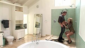 Adrianna Nicole Double Penetration In Bathroom