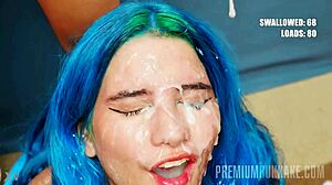 Can You Handle This Facial Cumshot, Young Beauty? Gangbang Bukkake Awaits.