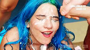Can You Handle This Facial Cumshot, Young Beauty? Gangbang Bukkake Awaits.