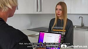 Eager Blonde Craves a Tasty Cock