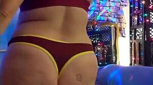 Watch Hotwife Steffi's Crazy Pants Pussy Dance Right Now!