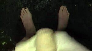 Masturbating Naked in the Rain