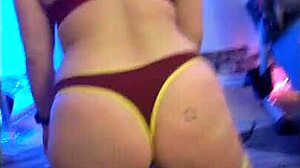 Watch Hotwife Steffi's Crazy Pants Pussy Dance Right Now!