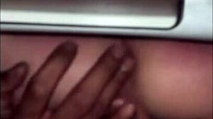 French Amateur Talks Dirty and Acts Wild in Public Outdoor Scene