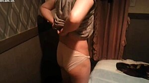 Mature asian woman shows off her body