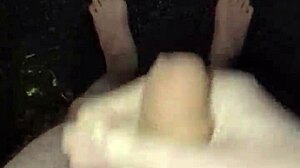 Masturbating Naked in the Rain