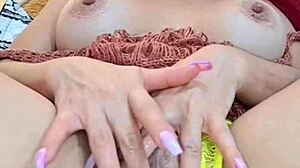 colombian redhead squirts solo on snapchat, orgasm goes viral