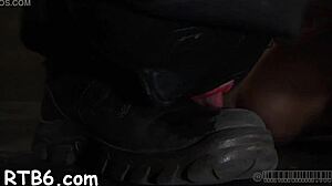 femdom dominates in bondage contest