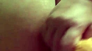 Prostitute with Big Ass Masturbates Pussy in Exciting Show!