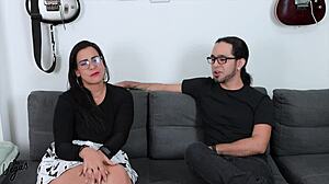 Kylei Ellish's First Porn Video: Swallow, Pierced Nipples, Facial, and Intense Fucking Action