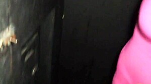 Married Woman VISITS Glory Hole, GETS Facial