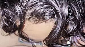 Frida, the sexy slut, gives blowjobs and lets me eat her pussy