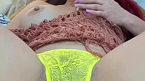 colombian redhead squirts solo on snapchat, orgasm goes viral