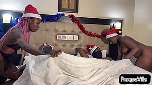 Foursome on Christmas day turned into hardcore banging action