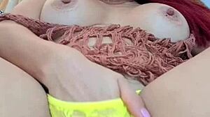 colombian redhead squirts solo on snapchat, orgasm goes viral