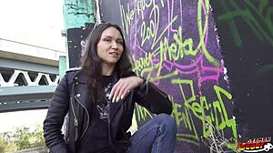 german scout finds small 18+ milf kristina grace for dp anal casting in wild session