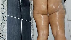 Chubby Girl Moans Loudly While Masturbating In The Bathroom To A Squirting Orgasm.