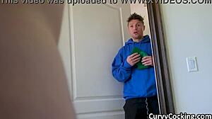 Fucking Juicy Soccer Tits After Training in Steamy Shower Action