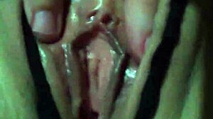 Shaved milf masturbates in hot morning