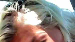 The MILF performs a swallow after blowjob.