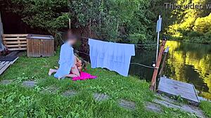 Hot Stuff 3 - Outdoor Public Sex With Laura Hot First Time Pov Amateur Sauna Blowjob - Trailer