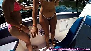 Sexy Teen Babes Gangbang Hot Stud Outdoors