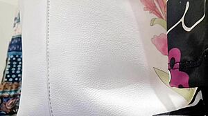 Wonderful Italian Stepmom Shows Hairy Pussy in Public Store