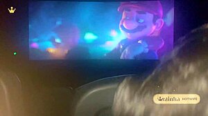 I gave a beautiful blowjob to my husband inside the cinema