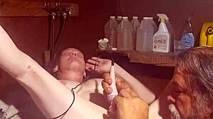 eating her juicy pussy while fucking hard on the washing machine again