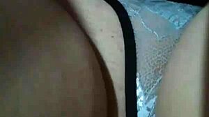 Shaved milf masturbates in hot morning