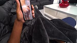 Eden West helps her stepfather Jonathan Jordan with a facial treatment