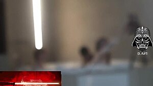 Feeling The Passion In Motel Pool Threesome With Goddess Brunette