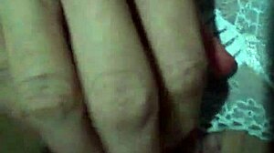 Shaved milf masturbates in hot morning