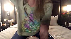 sunny lane flaunts huge phat ass and big tits in lingerie