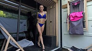 Hot Stuff 3 - Outdoor Public Sex With Laura Hot First Time Pov Amateur Sauna Blowjob - Trailer