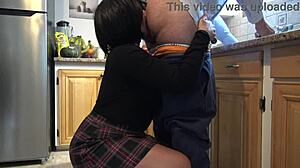 Is She Wife Or Whore Rimming In Kitchen?