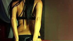 Sexy hot Indian milf Priya Rai teases with big tits in solo masturbation play. Her moves captivate!