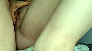 Cute Shy Girl Spreads Legs on Desk for Quickie and Cumshot on Pussy