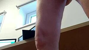 I jerk off before Candie Cross, and she sucks my dick in return