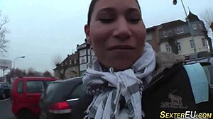 Why does this German amateur piss during POV fetish play?